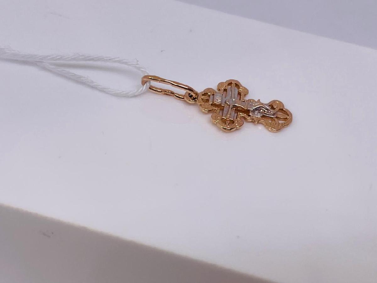 ПОДВЕСКА КРЕСТ БЕЗ КАМНЯ (Au 585)