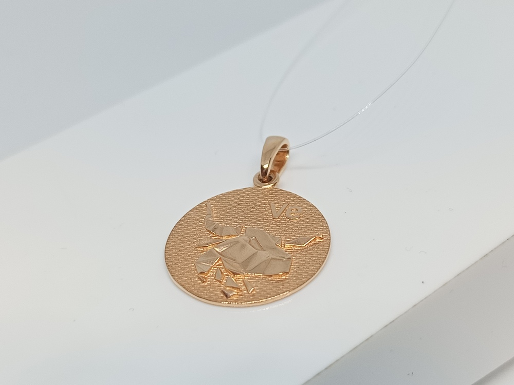 ПОДВЕСКА ЗНАК ЗОДИАКА ТЕЛЕЦ (Au 585)