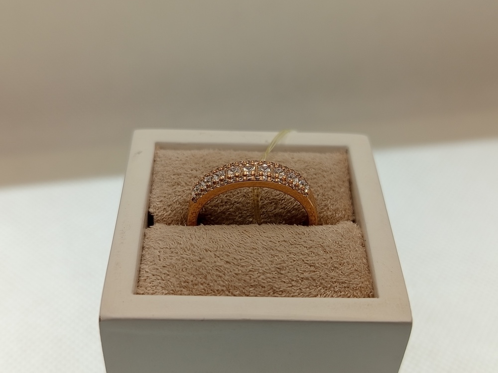 КОЛЬЦО С КАМНЯМИ (Au 585)