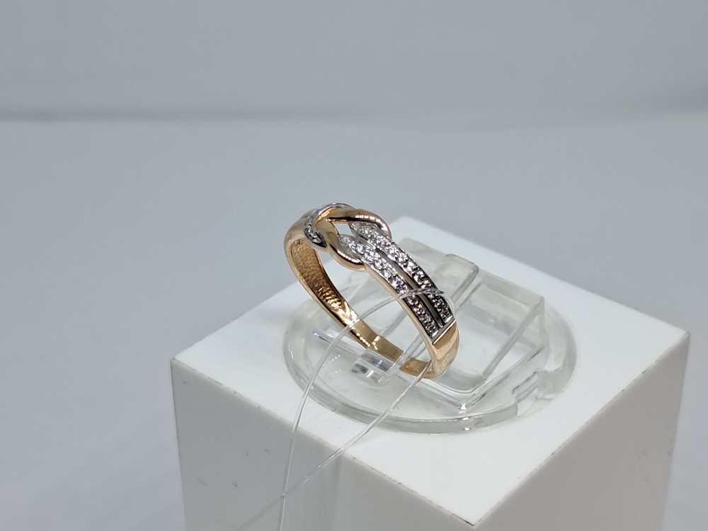 КОЛЬЦО С КАМНЯМИ (Au 585)