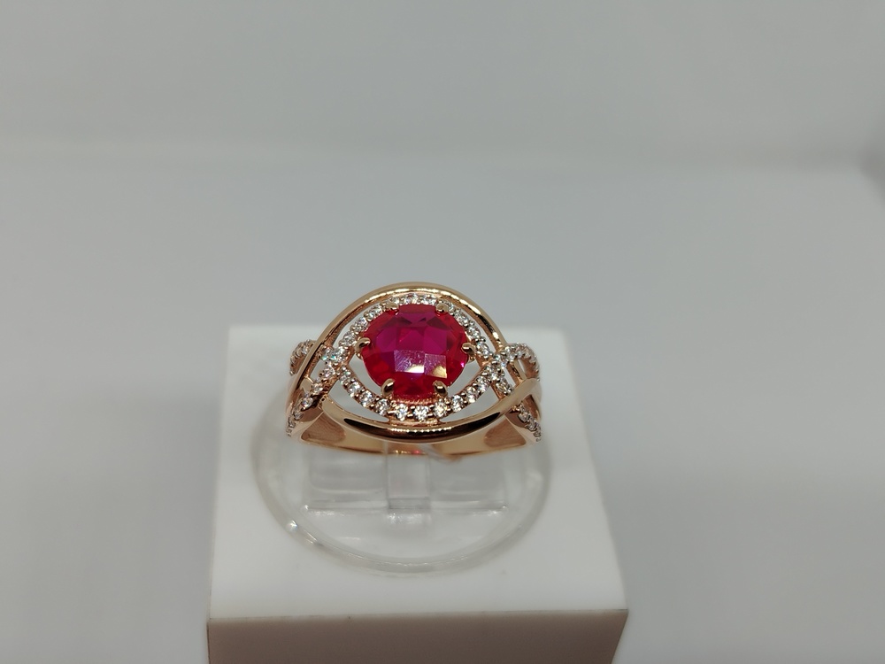 КОЛКМИ585 КОЛЬЦО С КАМНЯМИ (Au 585)