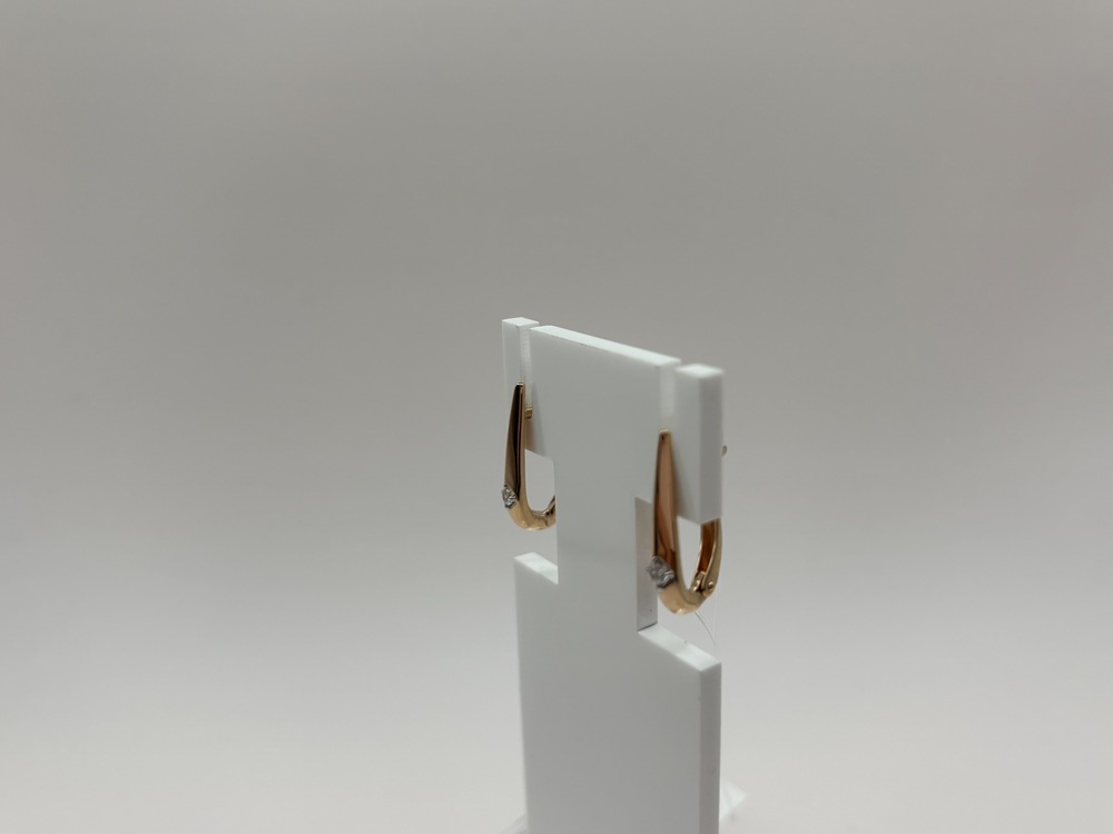 СЕРЬГИ С КАМНЕМ (Au 585)