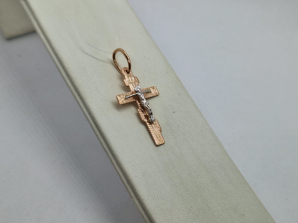 ПОДВЕСКА КРЕСТ без камня (Au 585)