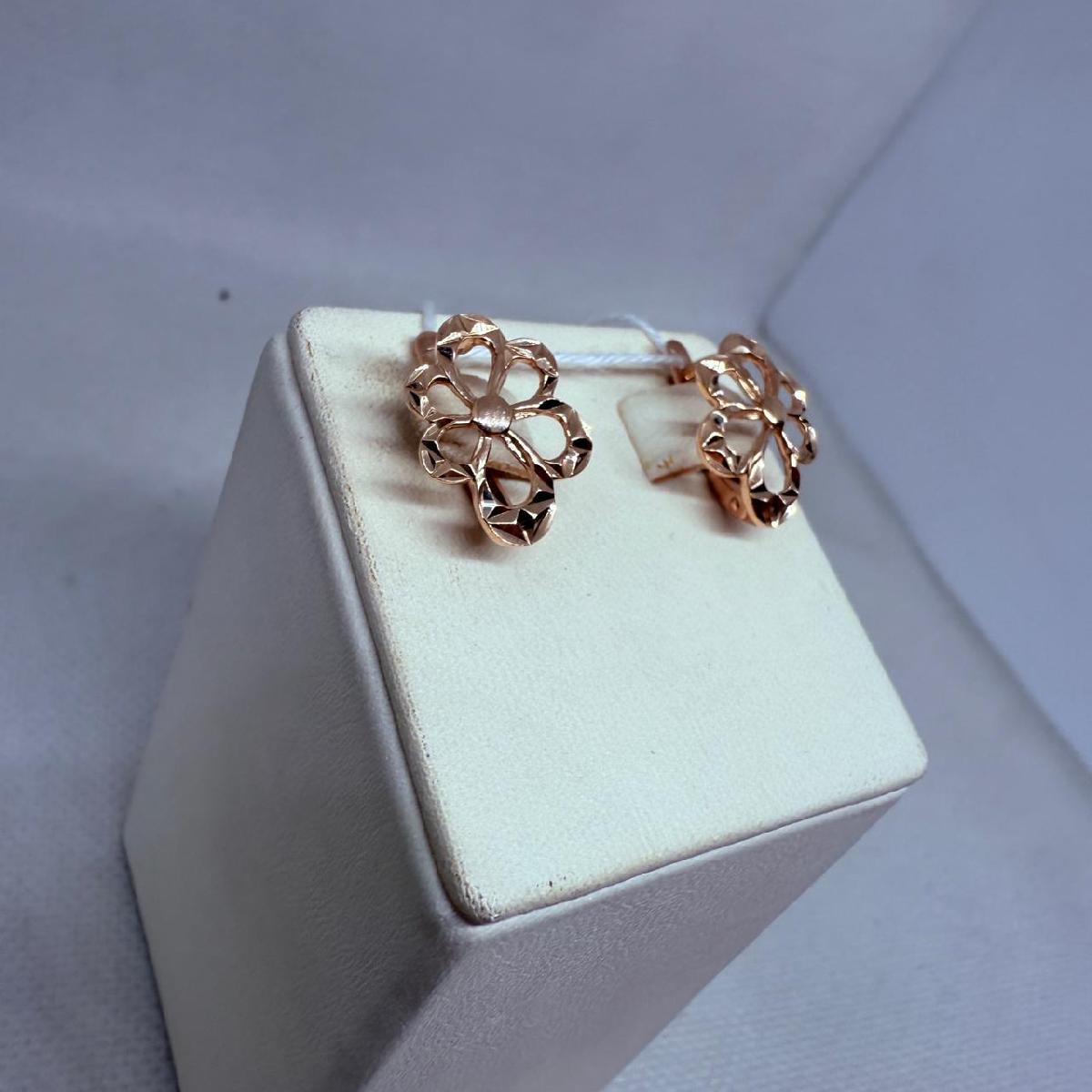 СЕРЬГИ БЕЗ КАМНЯ (Au 585)