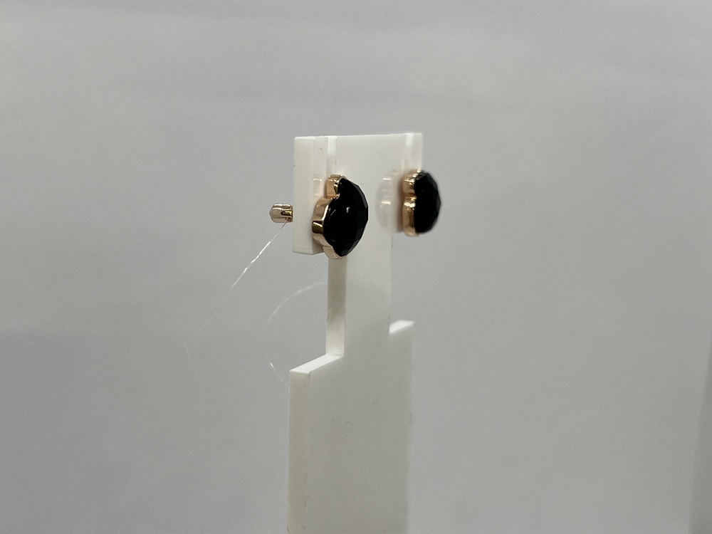 СЕРЬГИ ПУСЕТЫ с камнем (Au 585)