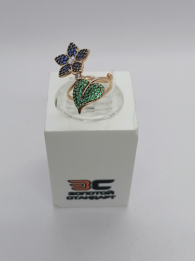 КОЛКМИ585 КОЛЬЦО С КАМНЯМИ (Au 585)