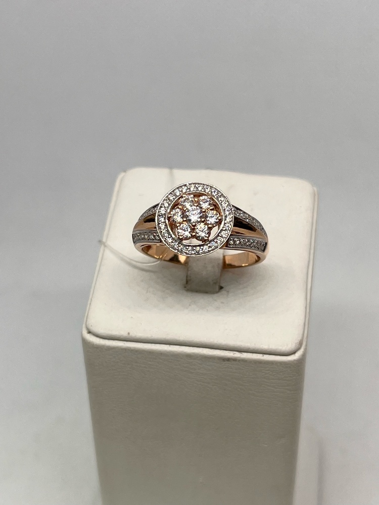 КОЛЬЦО С КАМНЯМИ (Au 585)