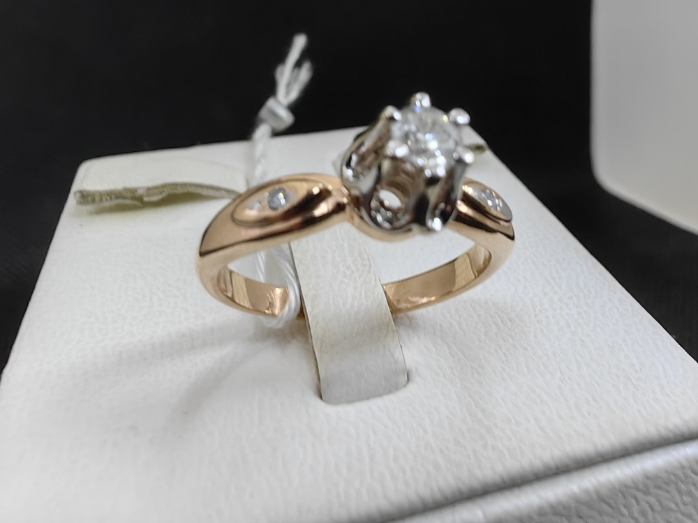 КОЛЬЦО БРИЛЛИАНТ Au 585