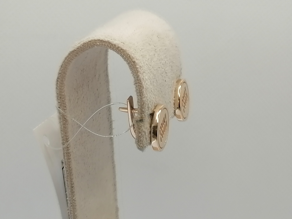 СЕРЬГИ БЕЗ КАМНЯ (Au 585)