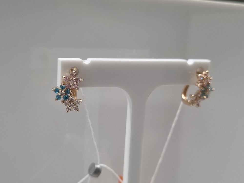 СЕРЬГИ С КАМНЯМИ (Au 585)