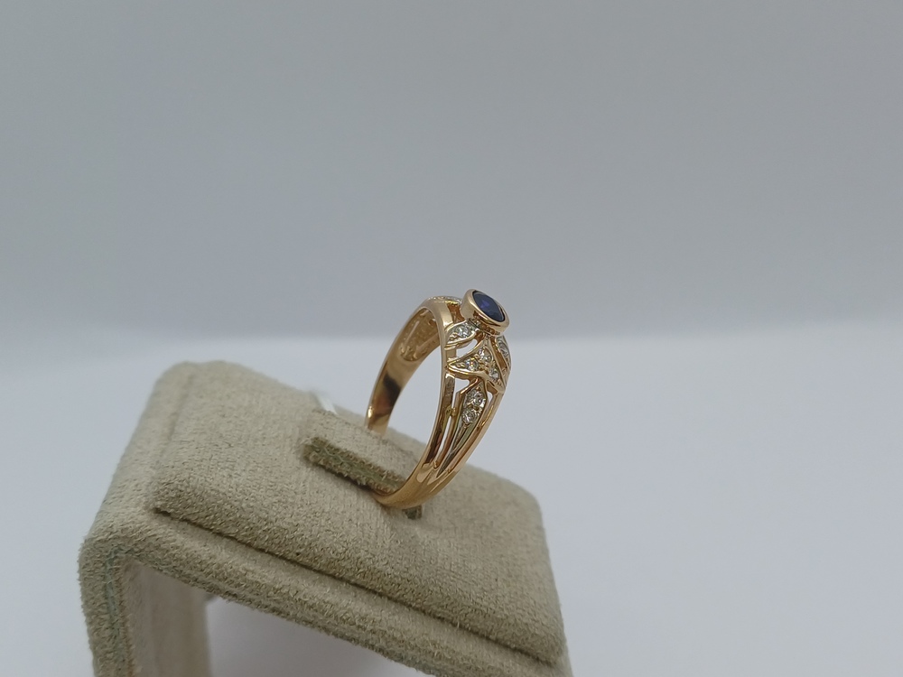 КОЛКМИ585 КОЛЬЦО С КАМНЯМИ (Au 585)