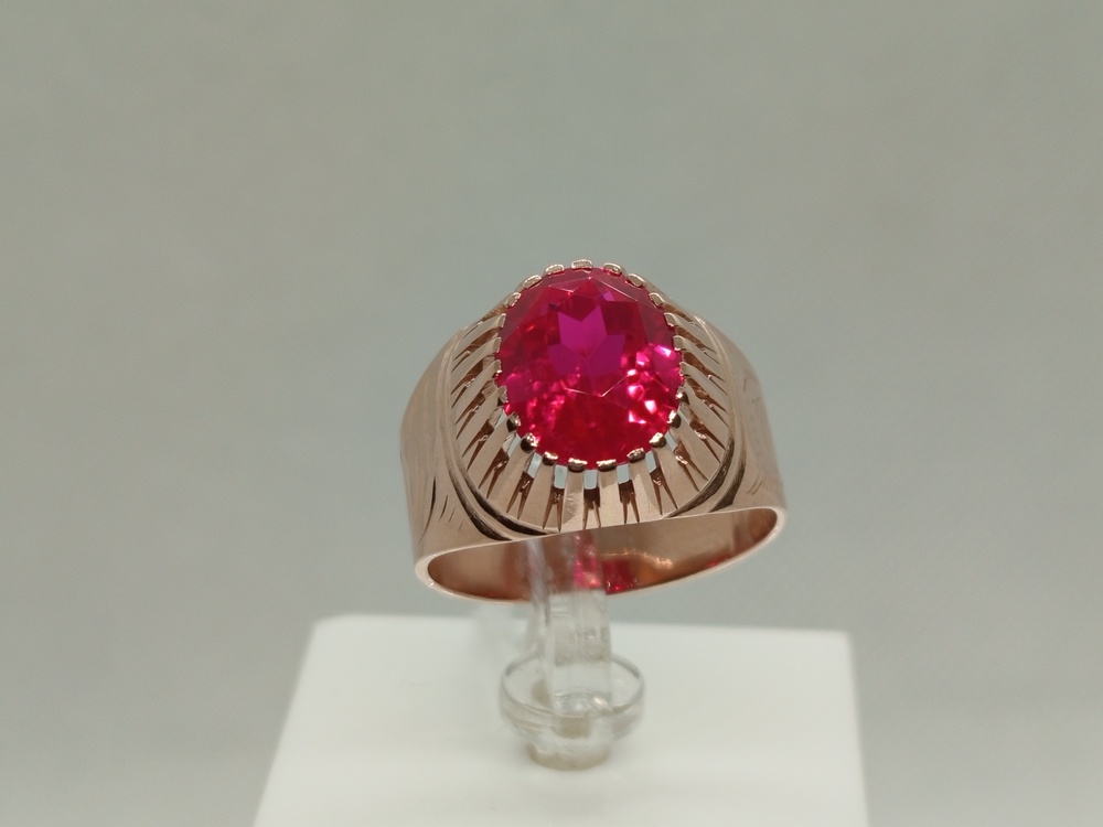 КОЛКМ583 КОЛЬЦО С КАМНЕМ (Au 583)