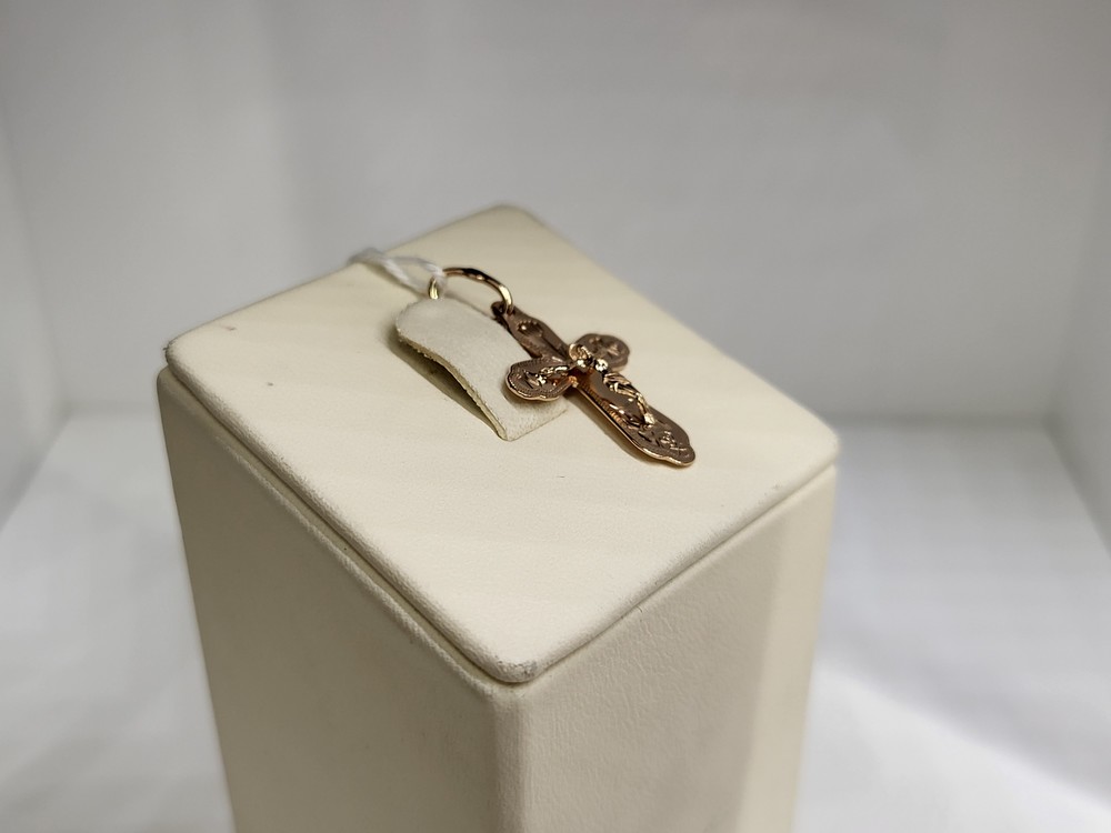 ПОДВЕСКА КРЕСТ БЕЗ КАМНЯ (Au 585)