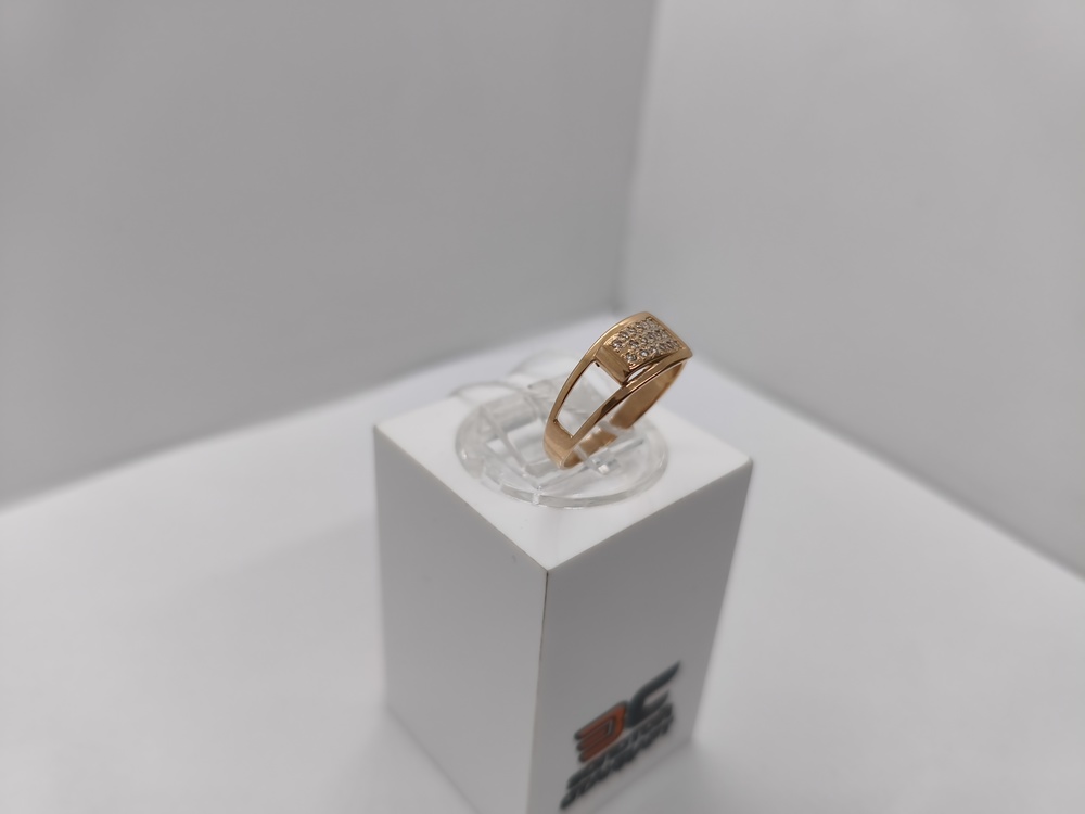 КОЛЬЦО С КАМНЯМИ (Au 585)