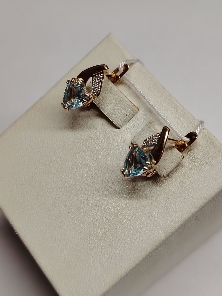 СЕРЬГИ С КАМНЯМИ (Au 585)