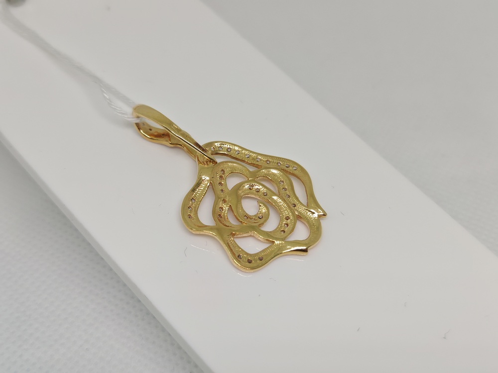 ПОДВЕСКА С КАМНЯМИ (Au 585)