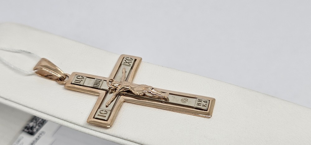 ПОДВЕСКА КРЕСТ без камня (Au 585)