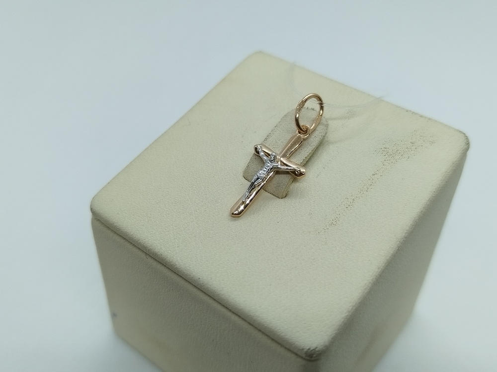 ПОДВЕСКА КРЕСТ без камня (Au 585)