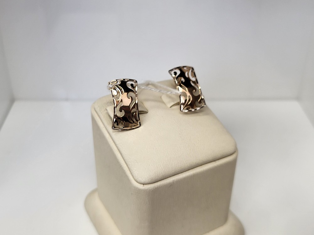 СЕРЬГИ БЕЗ КАМНЯ (Au 585)