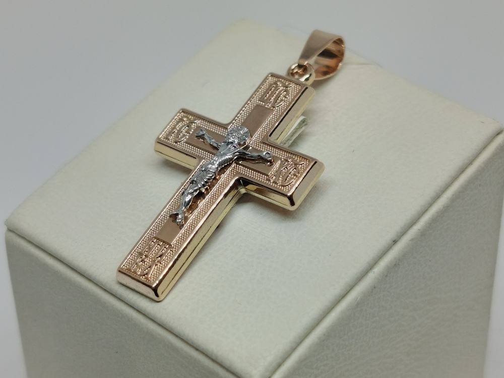 ПОДВЕСКА КРЕСТ без камня (Au 585)