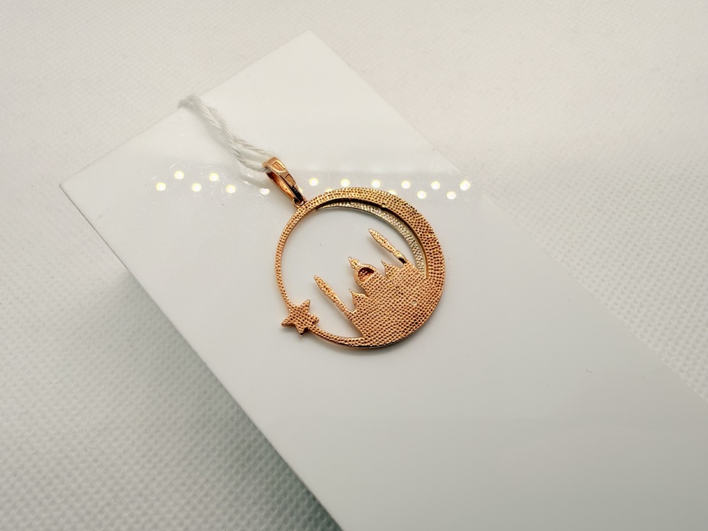 ПОДВЕСКА МЕЧЕТЬ БЕЗ КАМНЯ (Au 585)