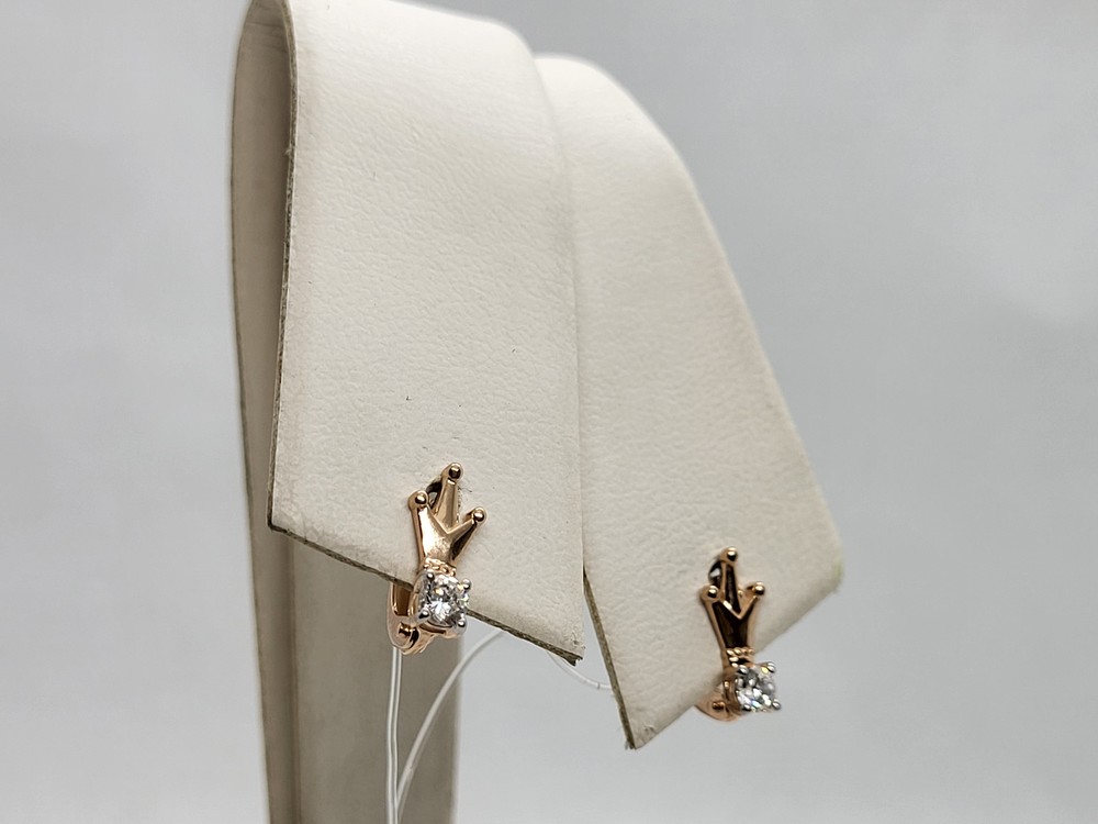 СЕРЬГИ С КАМНЕМ (Au 585)