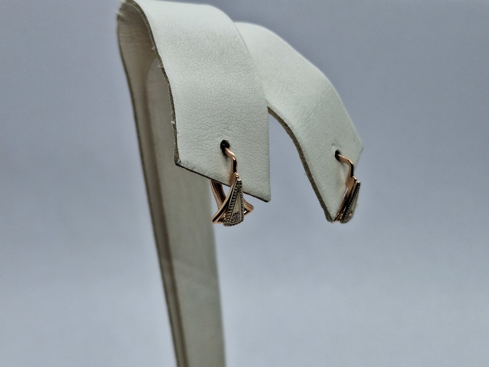 СЕРЬГИ С КАМНЕМ (Au 585)