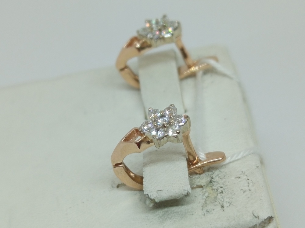 СЕРЬГИ С КАМНЯМИ (Au 585)