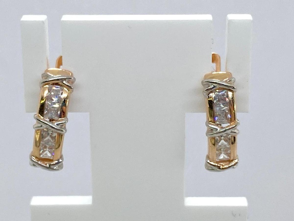 СЕРЬГИ С КАМНЯМИ (Au 585)