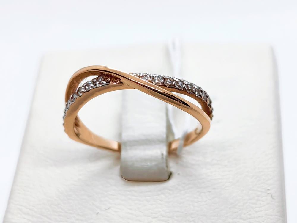 КОЛЬЦО С КАМНЯМИ (Au 585)