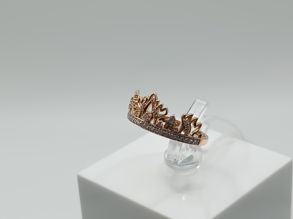 КОЛЬЦО С КАМНЯМИ (Au 585)
