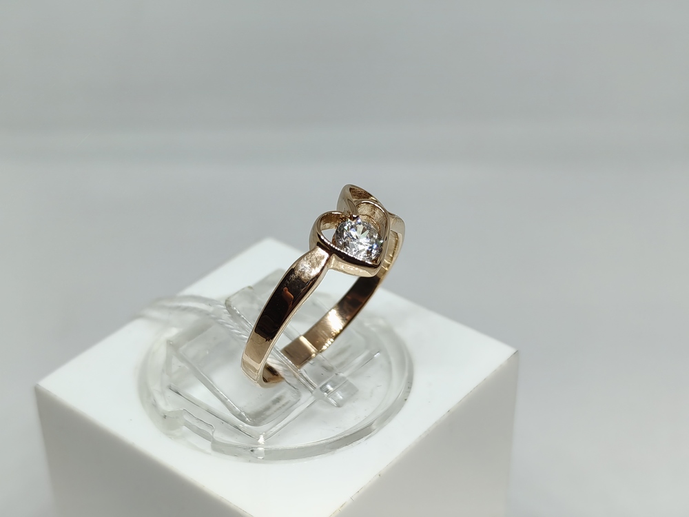 КОЛКМ585 КОЛЬЦО С КАМНЕМ (Au 585)