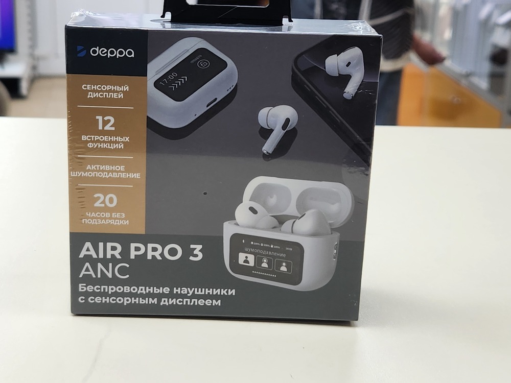 Наушники беспроводные Deppa 44213 Air Pro 3 ANC