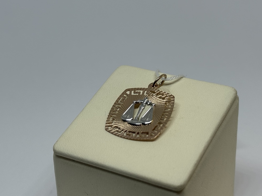 ПОДВЕСКА ЗНАК ЗОДИАКА ВЕСЫ Au 585