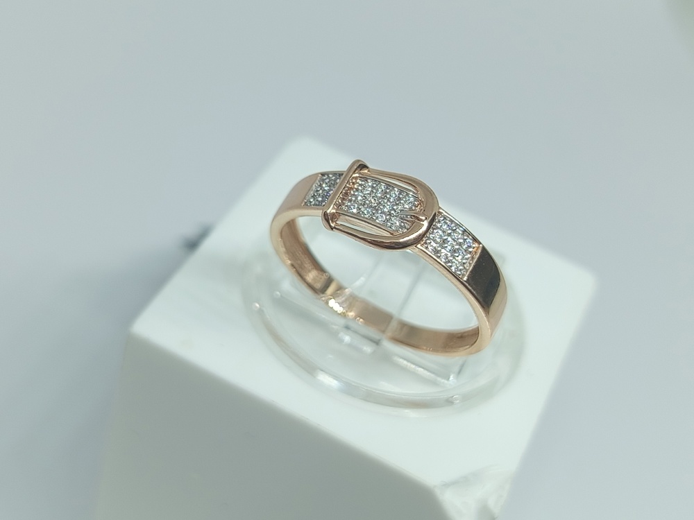 КОЛЬЦО С КАМНЯМИ (Au 585)