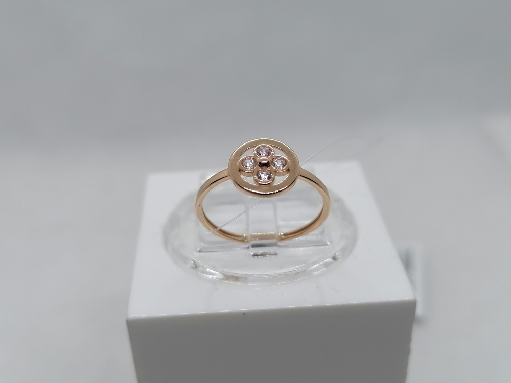 КОЛЬЦО С КАМНЯМИ (Au 585)