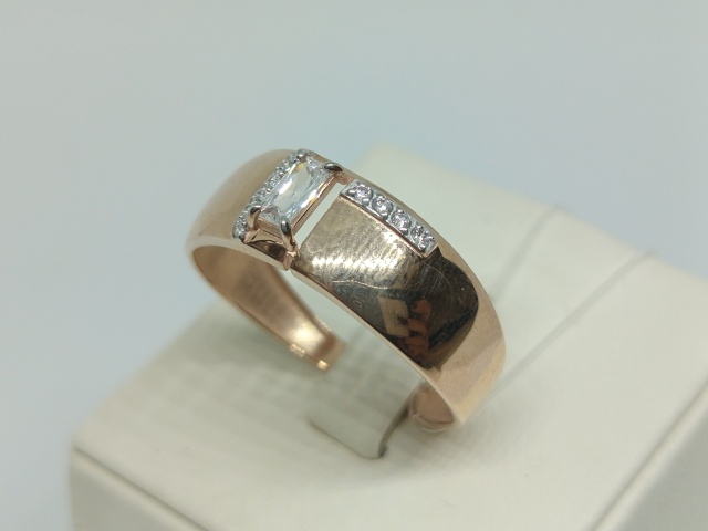 КОЛЬЦО С КАМНЯМИ (Au 585)