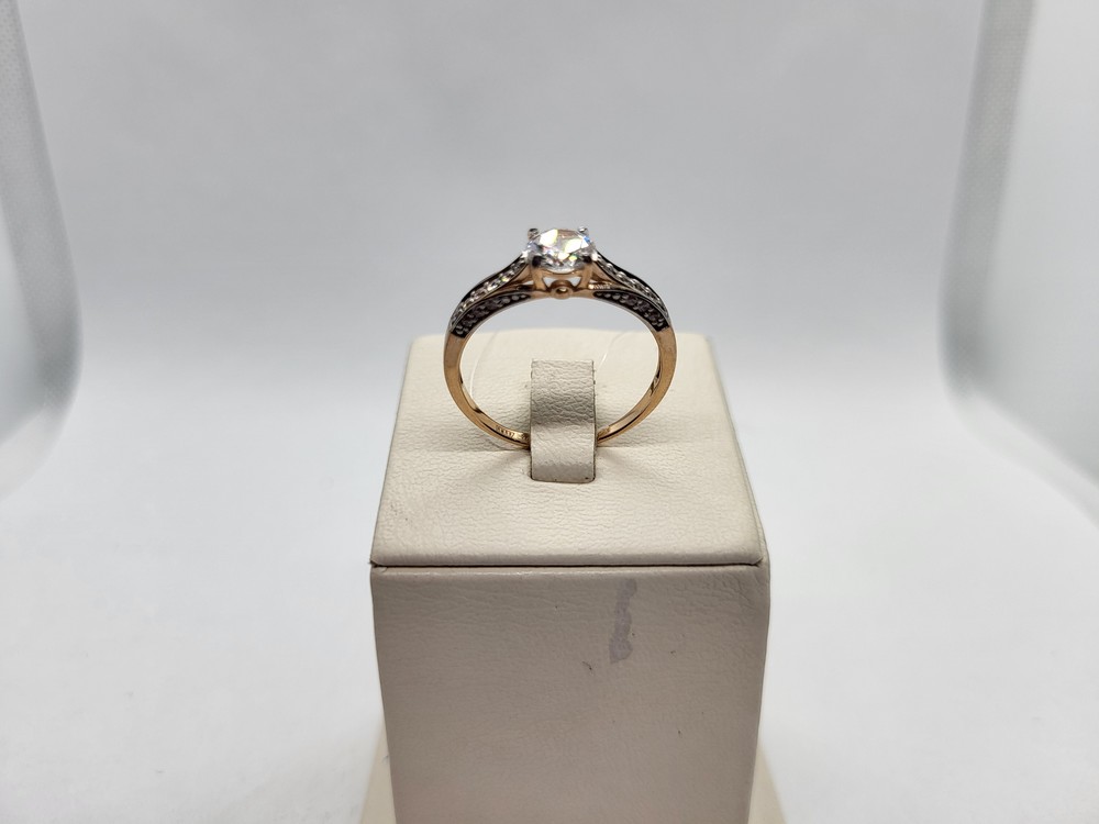 КОЛЬЦО С КАМНЯМИ (Au 585)