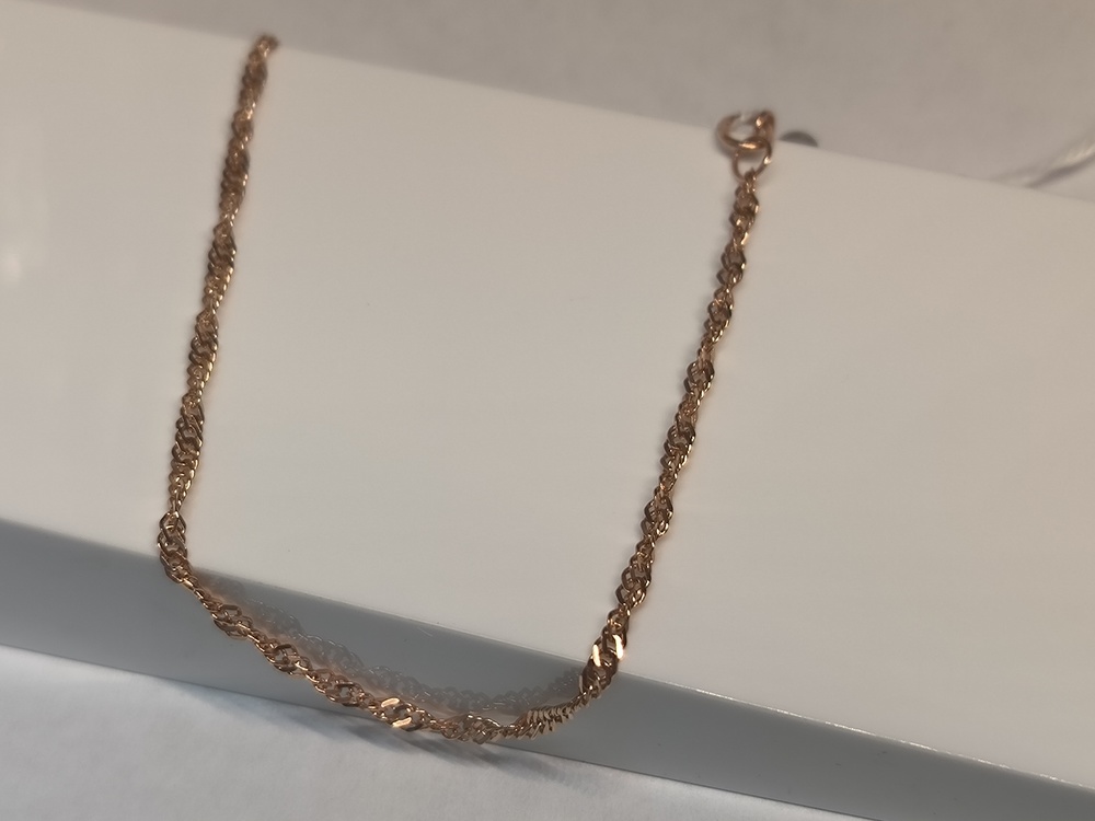 БРАСЛЕТ ПУСТОТЕЛЫЙ Сингапур Au 585