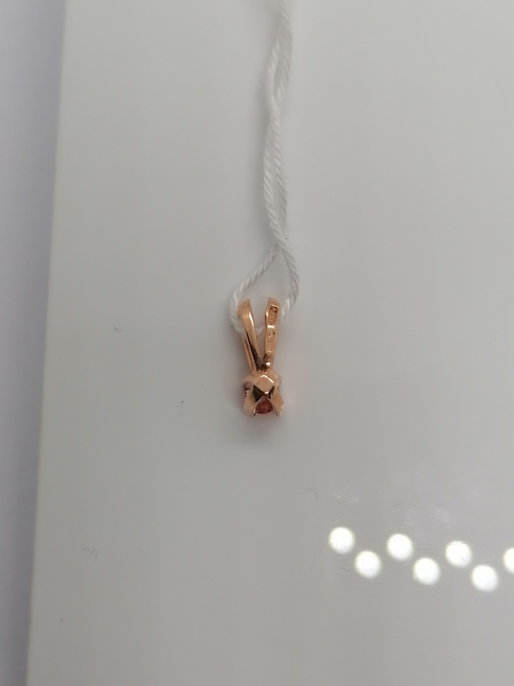 5549sw17 ПОДВЕСКА С КАМНЕМ (Au 585)