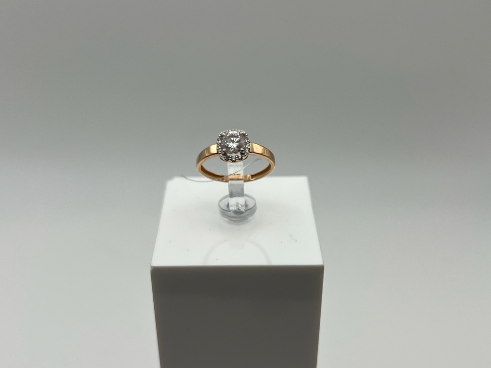 КОЛЬЦО С КАМНЯМИ (Au 585)