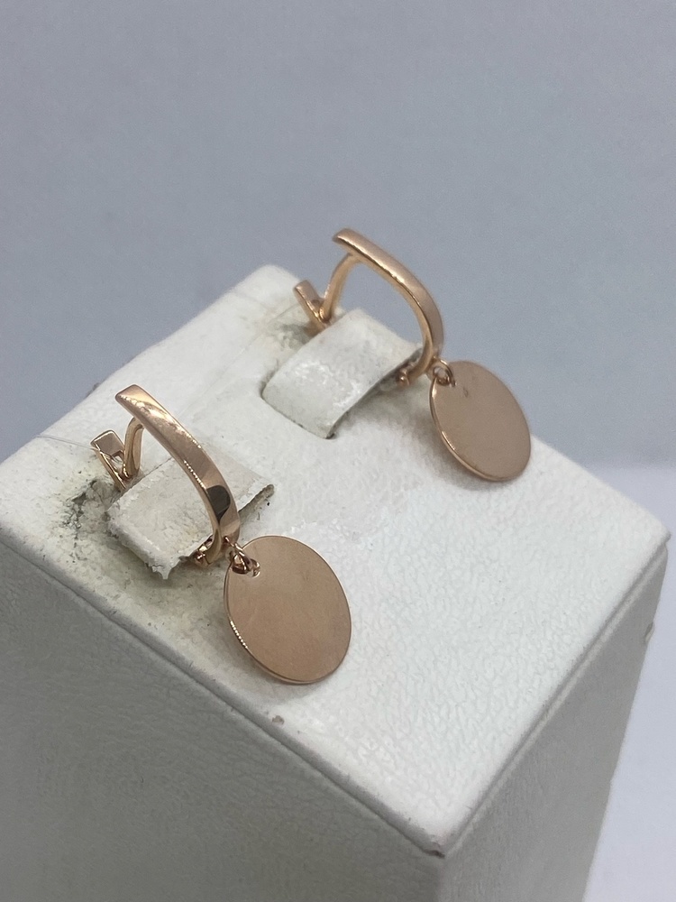 СЕРЬГИ БЕЗ КАМНЯ (Au 585)