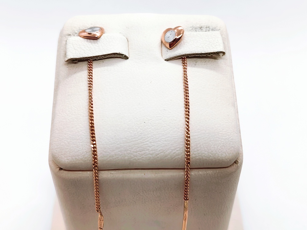 022410 СЕРЬГИ ПРОДЕВКИ (Au 585)