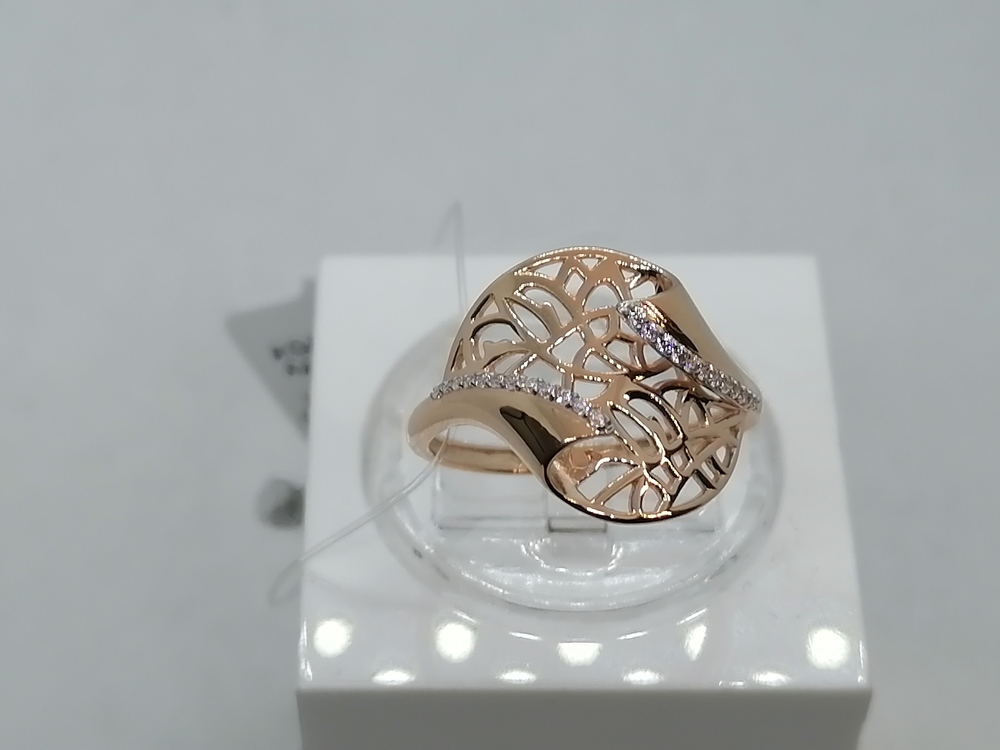КОЛЬЦО С КАМНЯМИ (Au 585)