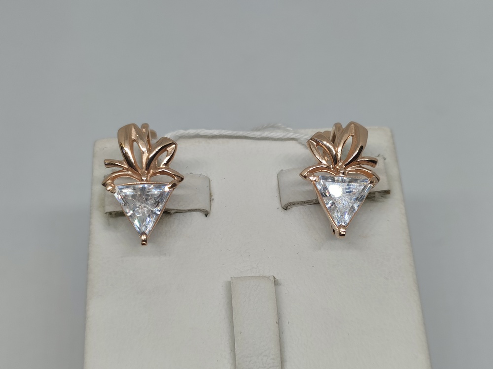 СЕРЬГИ С КАМНЕМ (Au 585)