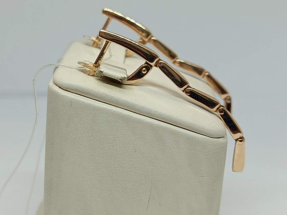 00-52-0266-00 СЕРЬГИ БЕЗ КАМНЯ (Au 585)