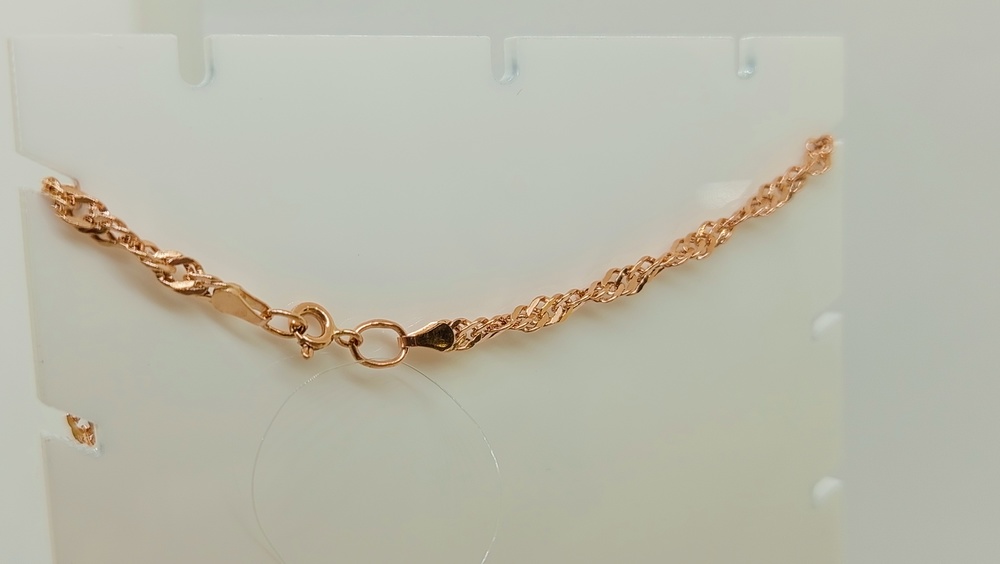 ЦЕПЬ ПУСТОТЕЛАЯ Сингапур (Au 585)