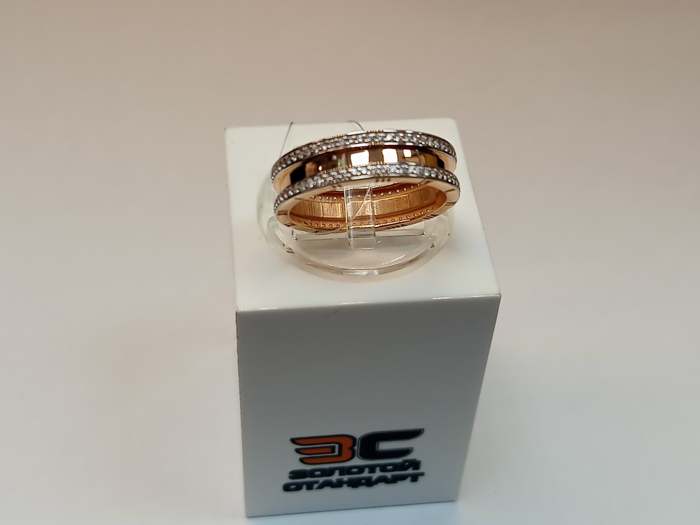 КОЛЬЦО С КАМНЯМИ (Au 585)