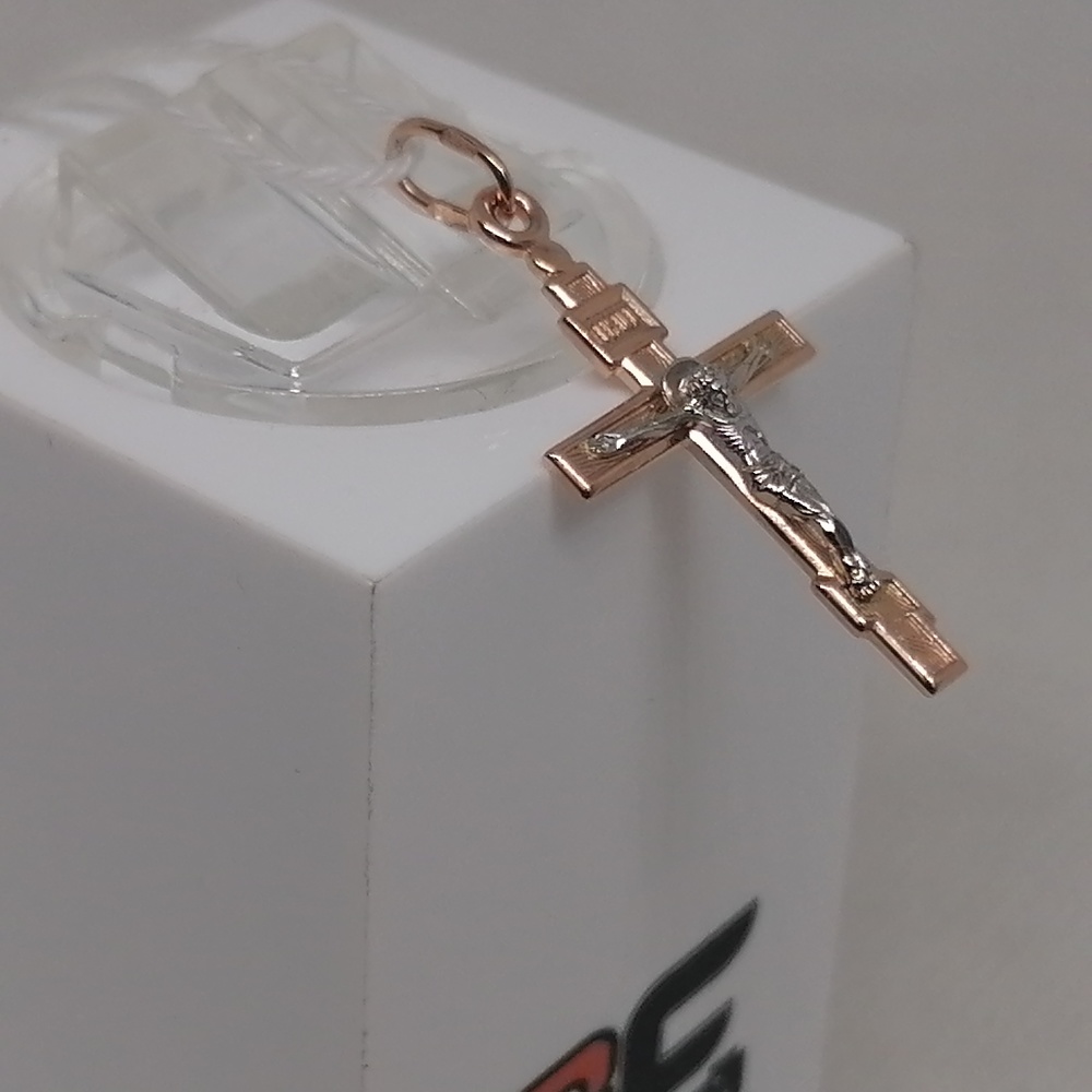 ПОДВЕСКА КРЕСТ БЕЗ КАМНЯ (Au 585)