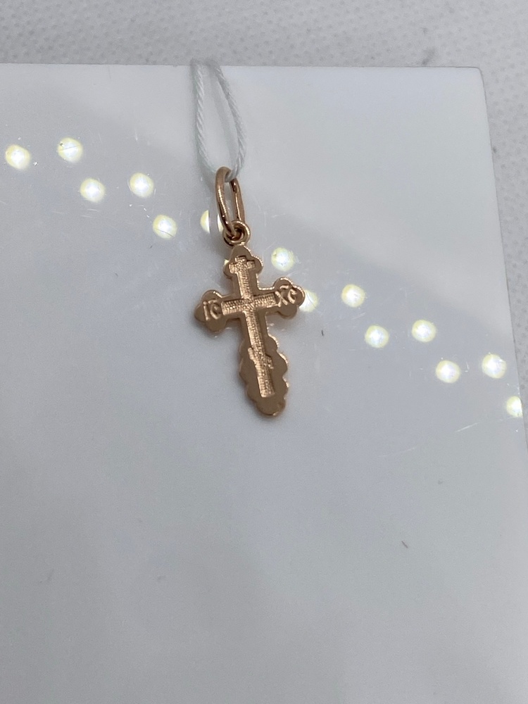 ПОДКБК585 ПОДВЕСКА КРЕСТ БЕЗ КАМНЯ (Au 585)